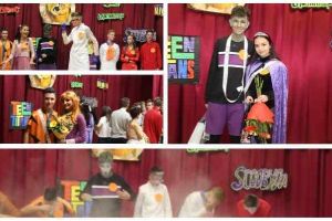 FOTO/ Alesia Lobonţ şi Marius Martin – Miss şi Mister Boboc, la Liceul Teoretic ,,David Prodan” Cugir. Tema balului: ,,Lumea desenelor animate”