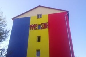 Blocul zugravit in culorile steagului Romaniei versus Politia Locala si Primaria Timisoara