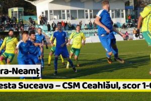 Piatra-Neamţ: CSM Ceahlăul, a cincea înfrângere cu acelaşi scor, 0-1