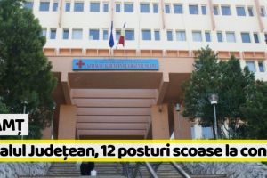 Neamţ: 12 posturi scoase la concurs de Spitalul Judeţean
