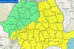 Cod galben de ninsori pentru noaptea de duminică spre luni