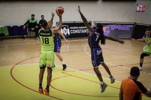 Scor-fluviu. Au depasit suta!: Baschetbalistii de la Athletic Constanta, victorie la diferenta enorma cu CS Cuza Sport
