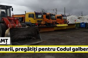 Neamţ: Drumarii, pregătiţi pentru Codul galben de ninsori. Unde să sunaţi dacă plecaţi la drum