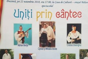 ”Uniţi prin cântec” – spectacol artistic oferit de Ansamblul „Ciocârlia”