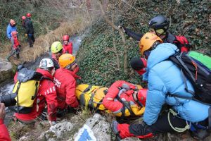 Exerciţiu de salvare în Cheile Turenilor