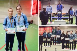 Tenis de masa: Surorile Zaharia, Alina si Elena, de la CS Farul Constanta, au urcat pe podium si la Nationalele de tineret (galerie foto)