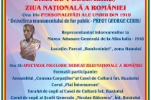 Activităţi dedicate Zilei Naţionale  a României , organizate la  Întorsura Buzăului