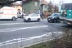 Accident pe Corneliu Coposu. Femeie şi nepoata ei, lovite pe trecerea de pietoni - VIDEO