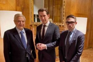 Cancelarul austriac Sebastian Kurz, sprijin total pentru Soros şi fiul său Alexander
