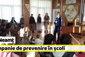 IPJ Neamţ: Campanie pentru prevenirea violenţei împotriva copiilor şi tinerilor (FOTO)