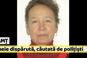 Neamţ: Femeie dispărută, căutată de poliţişti. Dacă aveţi informaţii, sunaţi la „112”