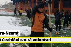 Piatra-Neamţ: CSM Ceahlăul caută voluntari pentru deszăpezirea terenului