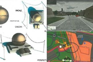 FOTO: Amplasarea în Șanţurile Cetăţii a Capsulei Timpului ”Romania 2118” – o sculptură din bronz reprezentând o semisferă care se va putea deschide peste 100 de ani, din nou în dezbaterea Consiliului Local Alba Iulia