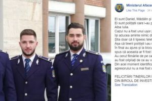 MAI îi felicită pe poliţiştii care l-au prins pe Drăgoi Nicolae, suspectat de tâlhărirea prin violenţă a unei tinere din Alba Iulia
