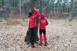 Traseul de alergare montană pentru profesionişti şi amatori, a fost marcat cu săgeţi reflectorizante de către Serviciul Salvamont Covasna