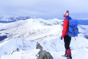 Splendoare în munte. Crestele Rodnei au îmbrăcat mantia albă a iernii (FOTO)