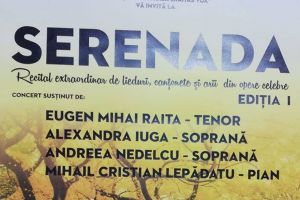 Serenada. Recital de lieduri, canzonette şi arii din opere celebre la Sinagoga Bistriţa