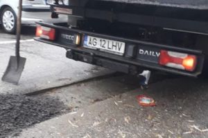 Asfaltare în batjocură la Piteşti