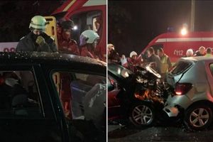 PRĂPĂD pe şosea, în Arad! Patru autoturisme implicate într-un ACCIDENT! O victimă e INCONŞTIENTĂ (FOTO)
