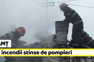 Neamţ: Trei incendii stinse de pompieri