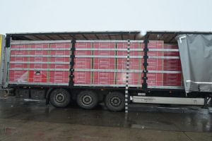 Aproape un milion de pachete de ţigări, în cele două tiruri oprite în Vama Siret