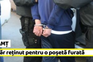 Neamţ: Tânăr reţinut pentru o poşetă furată