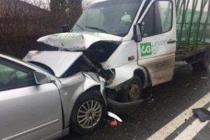 Accident grav pe centura Apahida! S-au lovit frontal - FOTO