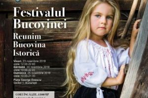 Centenarul Unirii cu Bucovina, sărbătorit în weekend, la Bucureşti, prin Centrul Cultural al Sectorului 1