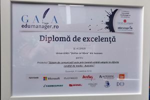 Diplomă de Excelenţă pentru un proiect de cercetare al Universităţii din Suceava, în ...