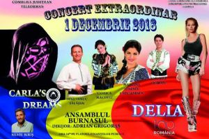 1 Decembrie 2018 – Ziua Naţională a României şi Centenar al Marii Uniri / Nume mari ale muzicii româneşti vor urca pe scenă la Alexandria