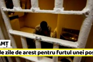 Neamţ: 30 de zile după gratii pentru furtul unei poşete