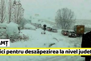 Neamţ: Primarul Dragoş Chitic critică deszăpezirea drumurilor în judeţ