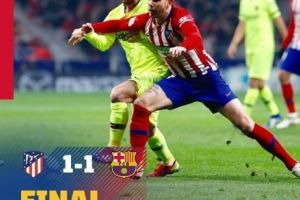FOTBAL EUROPEAN. Atletico Madrid a scăpat printre degete VICTORIA în derby-ul cu FC Barcelona