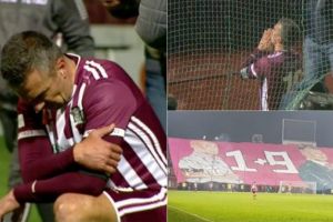 Emoţii la ultimul meci al lui Daniel Pancu. 11.000 oameni în tribune la retragerea celui mai bun fotbalist iesean