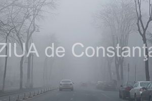 Se circula in conditii de ceata densa pe mai multe drumuri judetene, inclusiv Constanta