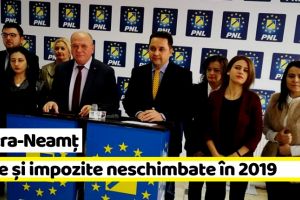 Neamţ: Taxe şi impozite neschimbate în 2019 la Piatra-Neamţ