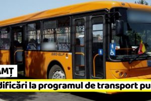Neamţ: Modificări în programul de transport public judeţean de persoane
