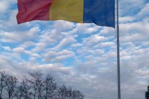 FOTO. Drapel imens sfinţit la Lipău