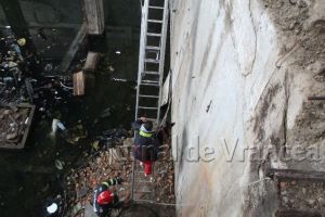 VIDEO-FOTO: Câine-lup, salvat de pompieri din ruinele Mopaf