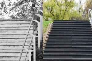 FOTO. Au fost finalizate lucrările de reabilitare a treptelor de pe dig