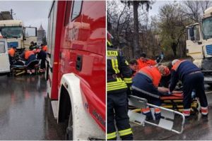 Șofer de tir, din Țicleni, rănit grav într-un accident la Hunedoara