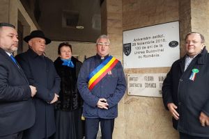 Ședinţă festivă de Consiliu Local şi dezvelirea unei plăci de aniversare a Centenarului, ...