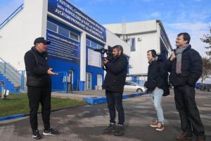 O echipa a postului TV al FC Barcelona a filmat astazi la Academia Hagi