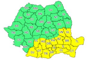 Cod galben de ninsori în sudul şi sud-estul ţării. 11.000 de pompieri şi poliţişti, mobilizaţi pentru intervenţie