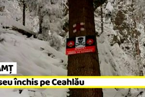 Neamţ: Traseu închis pe Ceahlău. Vor fi temperaturi de până la -20 grade