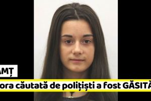 Neamţ: Minora căutată de poliţişti a fost găsită la locuinţa unui bărbat de 34 de ani