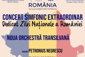 Concert simfonic extraordinar la Palatul Culturii, de Ziua Naţională a României