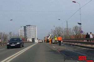 Se repară Podul Golescu. Trafic infernal