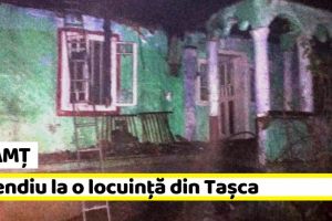 Neamţ: Incendiu la o locuinţă din Taşca (FOTO)