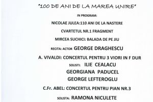FOTO: Astăzi, concert Lyra Gorjului, la Teatrul „Elvira Godeanu”